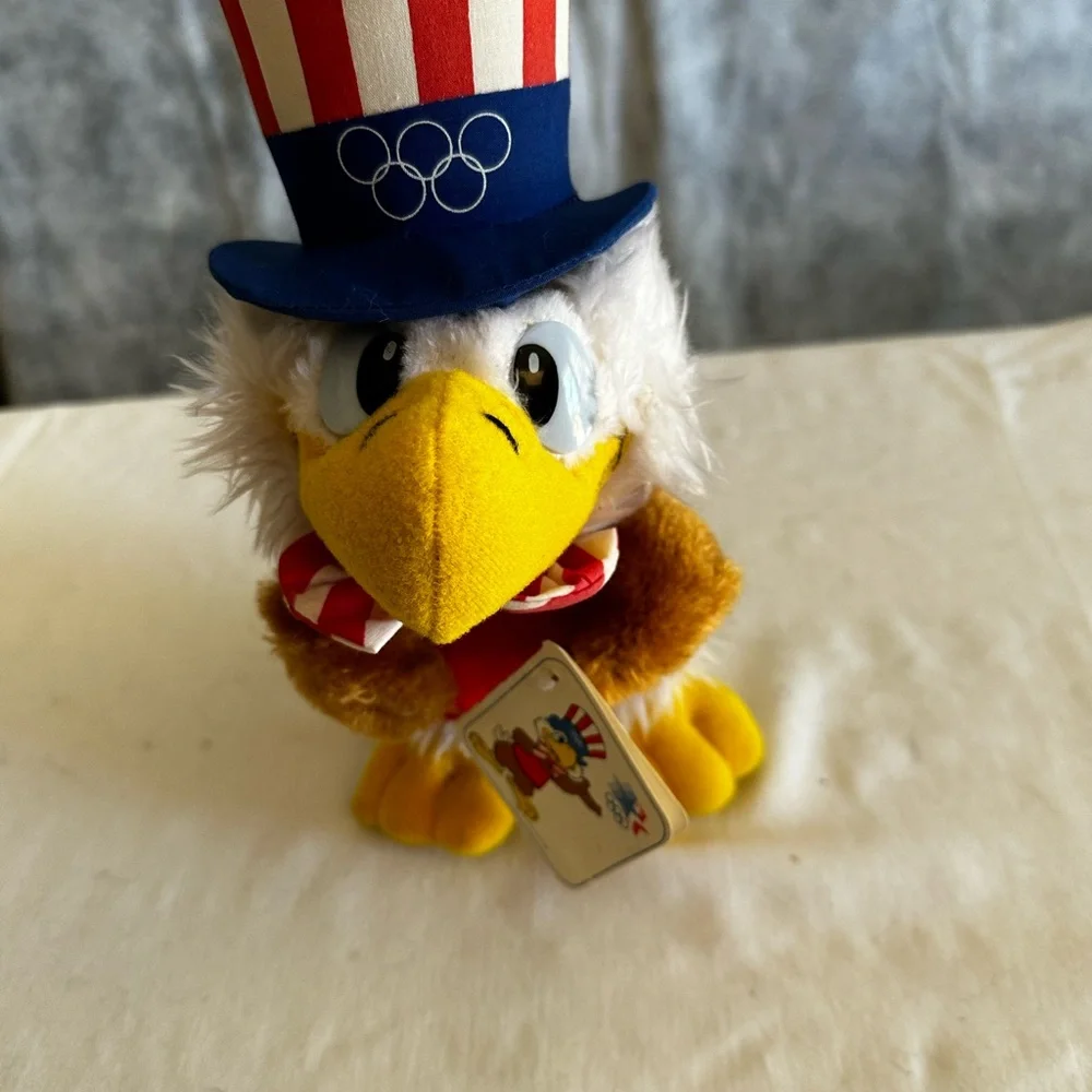 VINTAGE 1984 8250 SAM THE OLYMPIC EAGLE PLUSH BY APPLAUSE WALLACE BERRI sz9”
